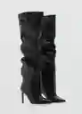 Botas Lizan Negro Talla 40 Mujer Mango
