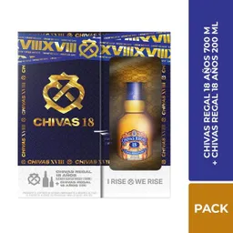 Chivas Regal Pack Whisky 18 Years + Miniaturas