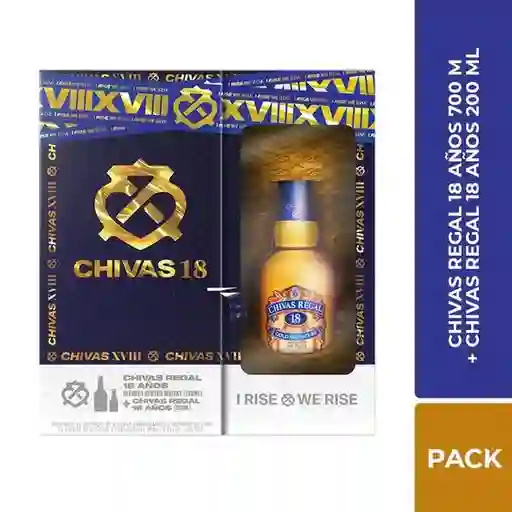 Chivas Regal Pack Whisky 18 Years + Miniaturas