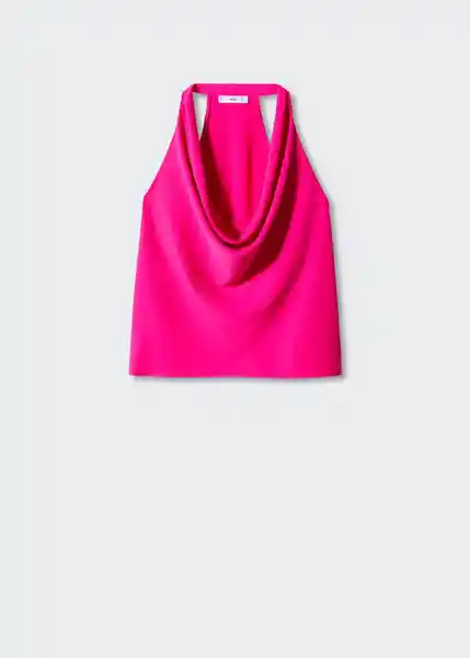 Blusa Lemon Fucsia Talla L Mujer Mango