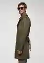 Abrigo Parka Tango Khaki Talla XL Hombre Mango