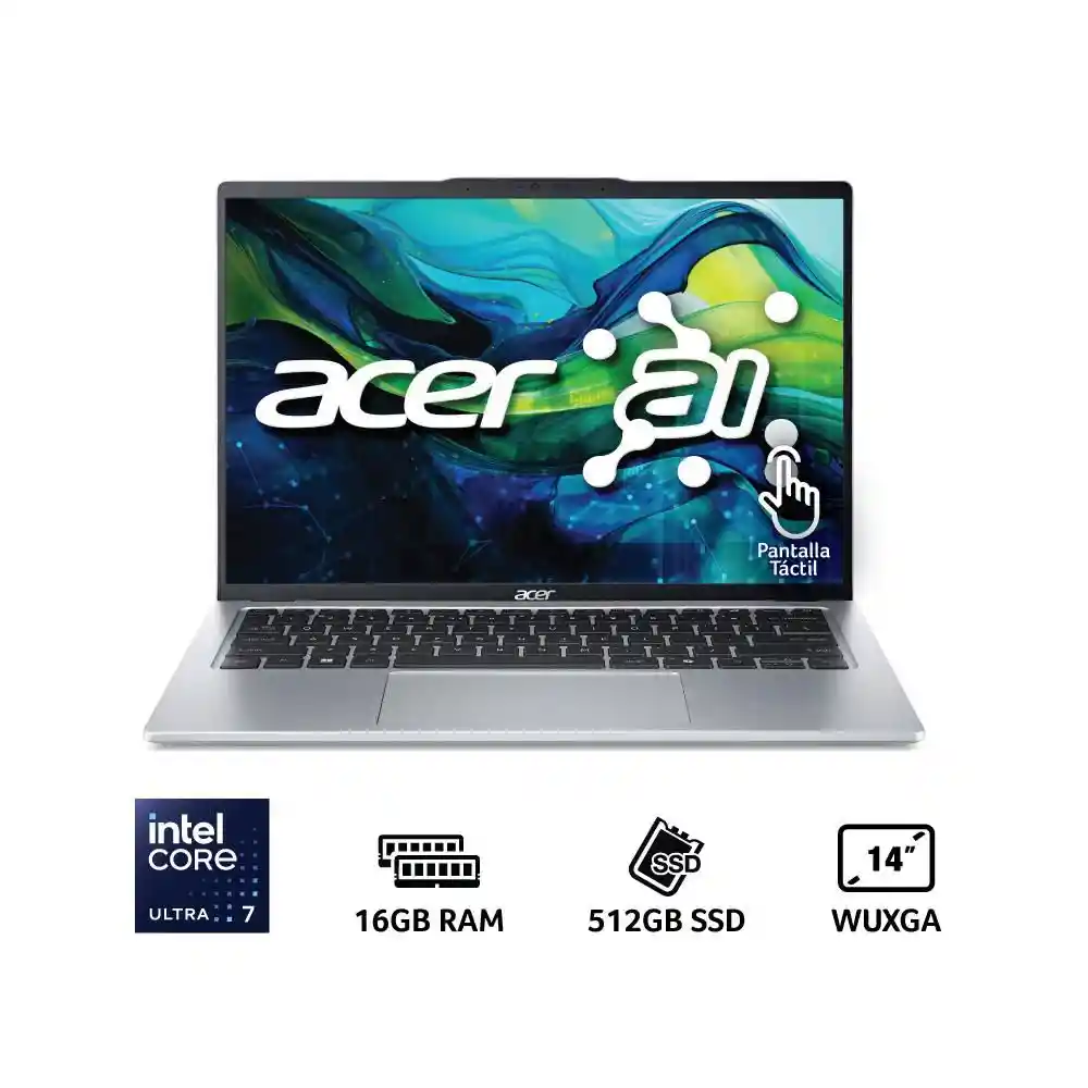 Computador Acer Portatil Sfg1473t 723 u Intel Core Ultra 7 155h Ram 16 Gb 512 Gb Ssd Sfg1473t723u