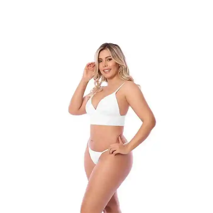 Brasilera Mujer M-blanco