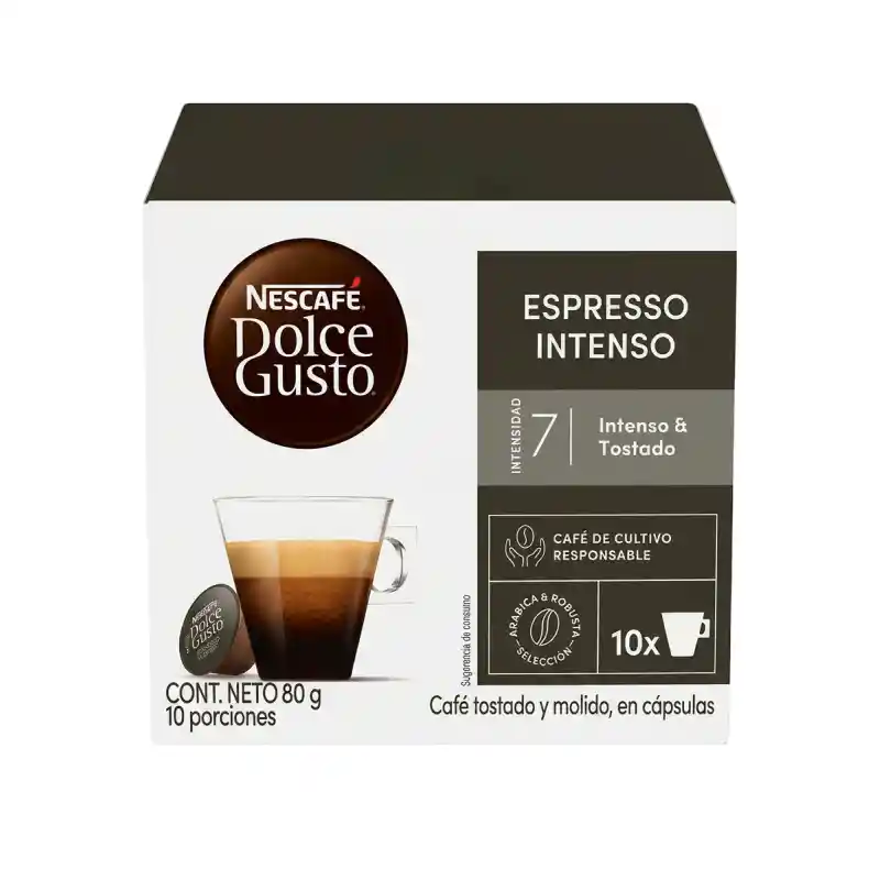 Cápsulas de Café NESCAFÉ DOLCE GUSTO Espresso Intenso x 80g