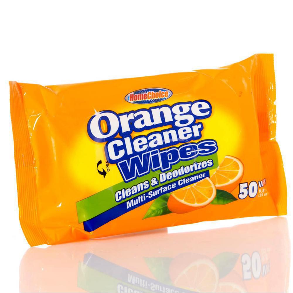 Homechoice Toallitas Limpiadoras Fragancia Naranja 50 und