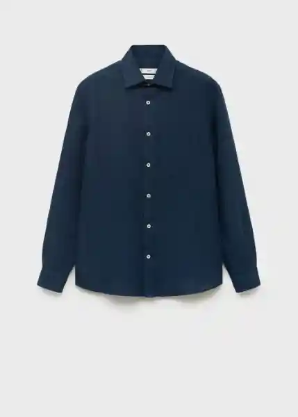 Camisa Avispa Navy Talla L Hombre Mango
