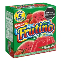 Frutiño Mezcla Polvo Gelatina Fresa Sandia