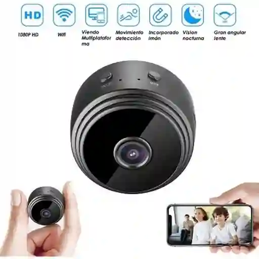 Cámara Mini Espía Wifi Ip Inalámbrica Recargable A9 Full Hd