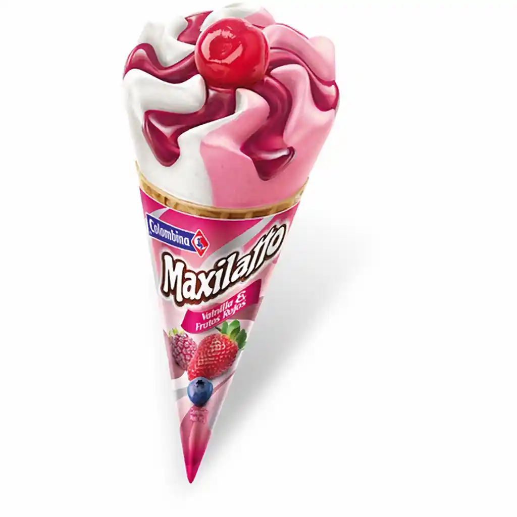 Colombina Maxilatto Helado Cono Frutos Rojos