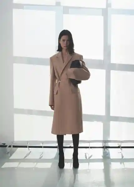 Abrigo Makeup Nude Talla 24 Mujer Mango