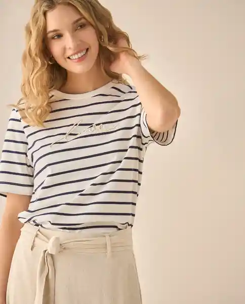 Camiseta Azul Marinero Ultraoscuro Talla XL 603G014 Esprit