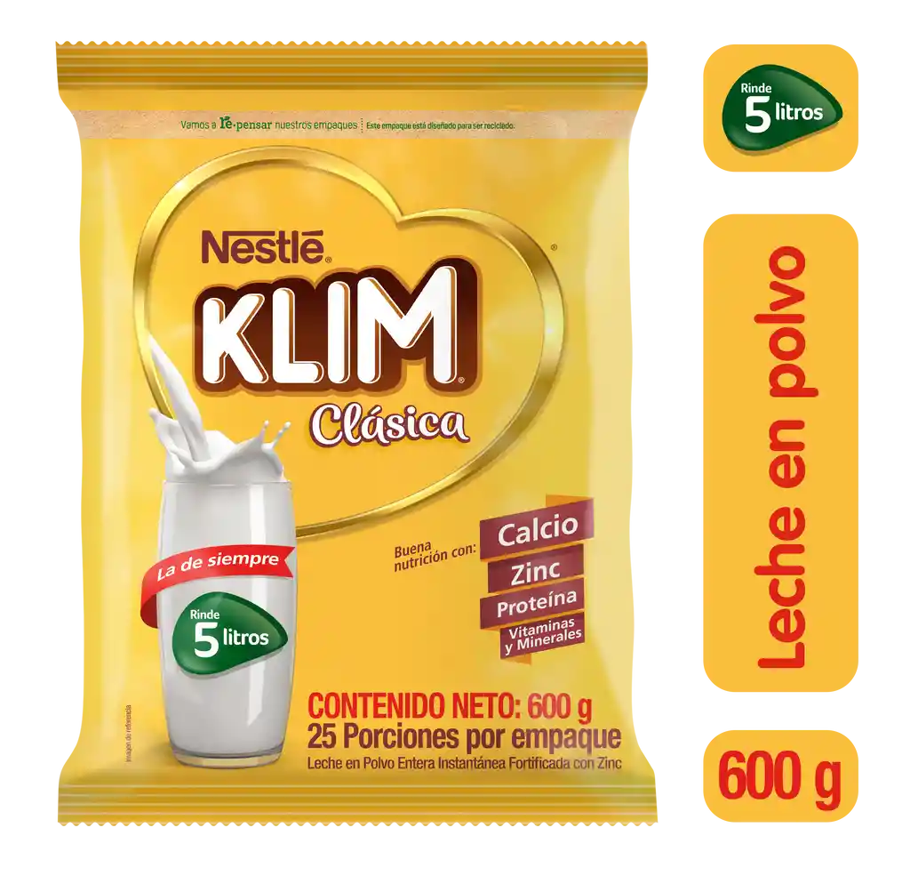 Leche en polvo KLIM Clásica x 600g