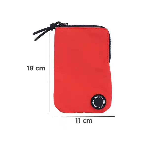 Bolso Mini de Moda Porta Celular Pioneer Rojo Miniso