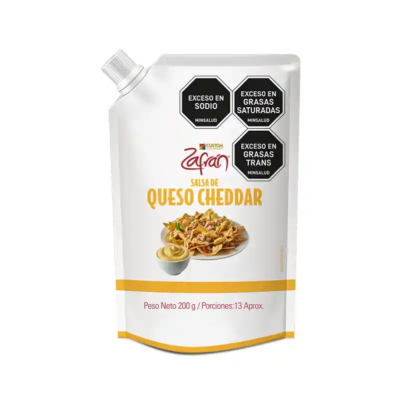 Zafrán Salsa de Queso Cheddar