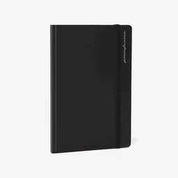 Inkanta Cuaderno Papel de Piedra Rayado Negro