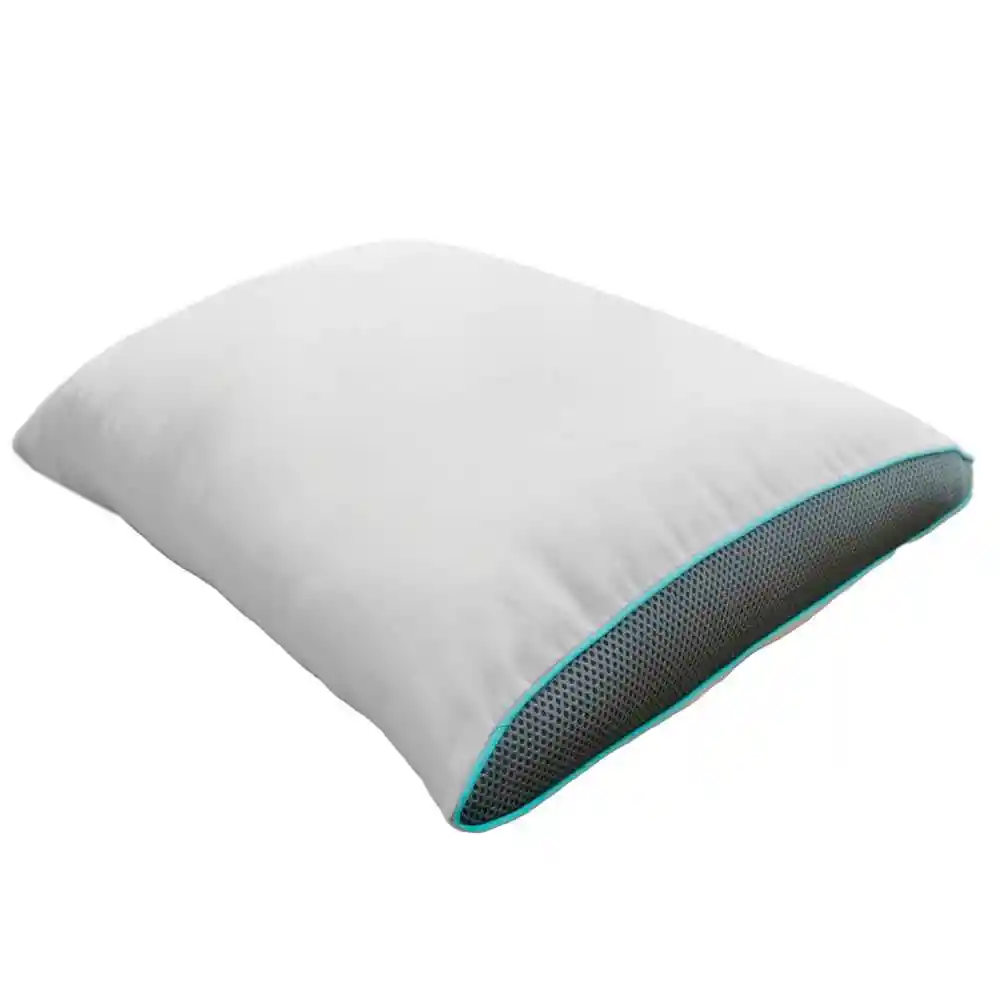 Almohada 45x65x6 Microf Fuelle Unica-blco/azul