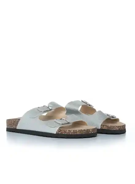 People Sandalias Para Mujer Color Plata Talla 35