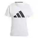 Adidas Camiseta Run it Tee Blanco Para Mujer Talla XS