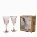 Set Copa Ágata Rosado Ambiente Gourmet