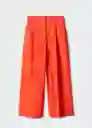 Pantalón Pope Naranja Talla 42 Mujer Mango