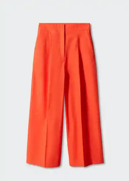 Pantalón Pope Naranja Talla 42 Mujer Mango