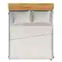Juego de Cama Finlandek Basic Esencial Doble (140 X 190 Cm) N/a Poliéster Kamel Beige