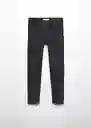 Jean Skinny Tejano Negro Talla 07 Niños Mango