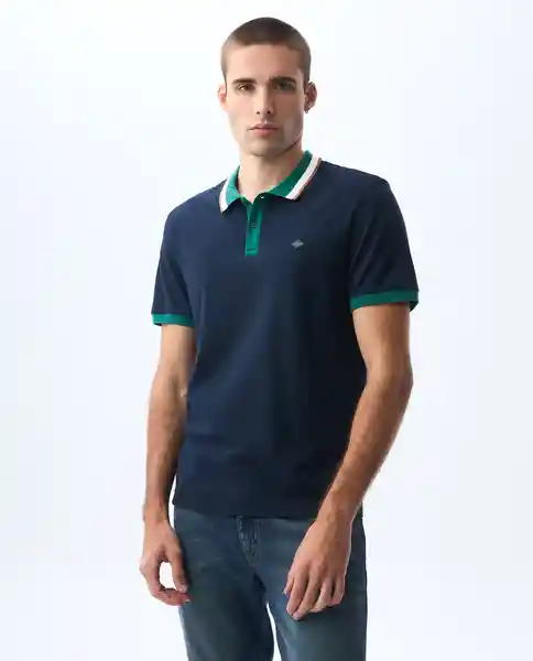Camiseta Hombre Azul Talla L 801G001_AZU194024 Americanino