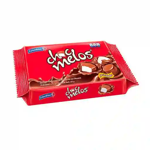 Chocmelos Masmelos Sabor Vainilla Recubiertos con Chocolate