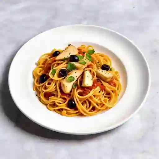 Espaguetti con Pollo