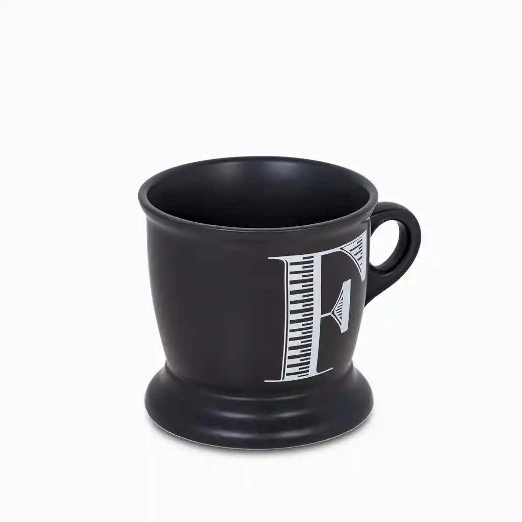 Ambiente Gourmet Mug Con Letra F Negro