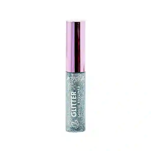 Glitter Delineador Liquido Anyeluz Tono 6 Azul Tubo