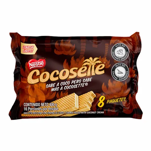 Cocosette Galleta Wafer Rellena con Crema de Coco