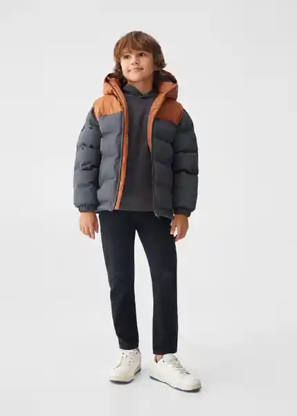 Abrigo Anorak Alaska Antracita Talla 08 Niños Mango