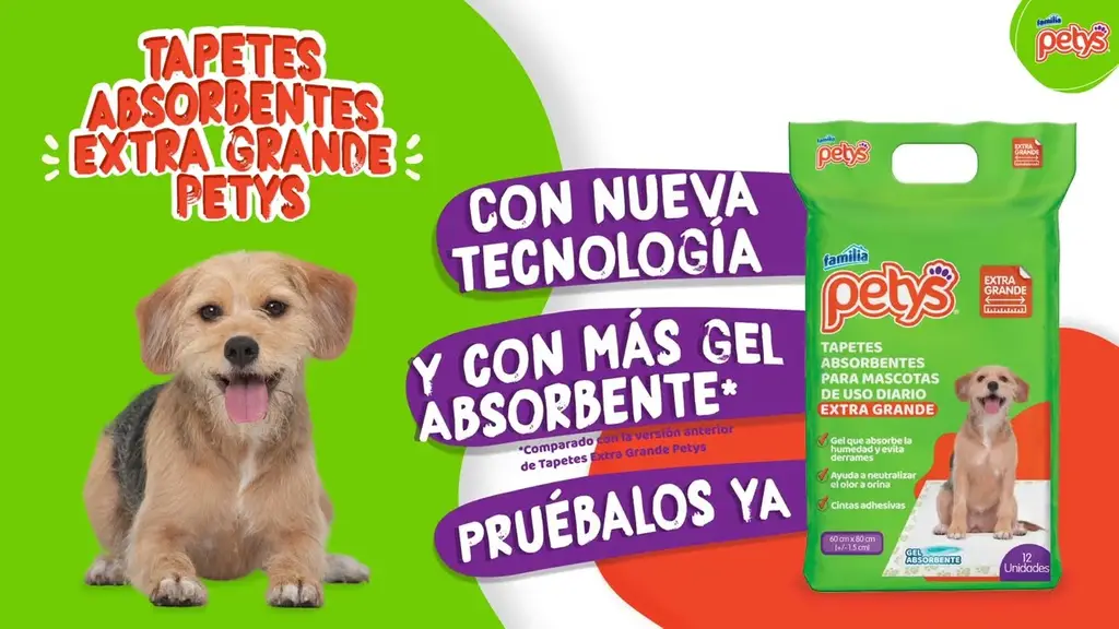 Tapetes Absorbente Petys Extra-Grandes X 12Und
