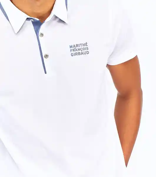 Girbaud Camiseta Polo Blanco Talla M 109877