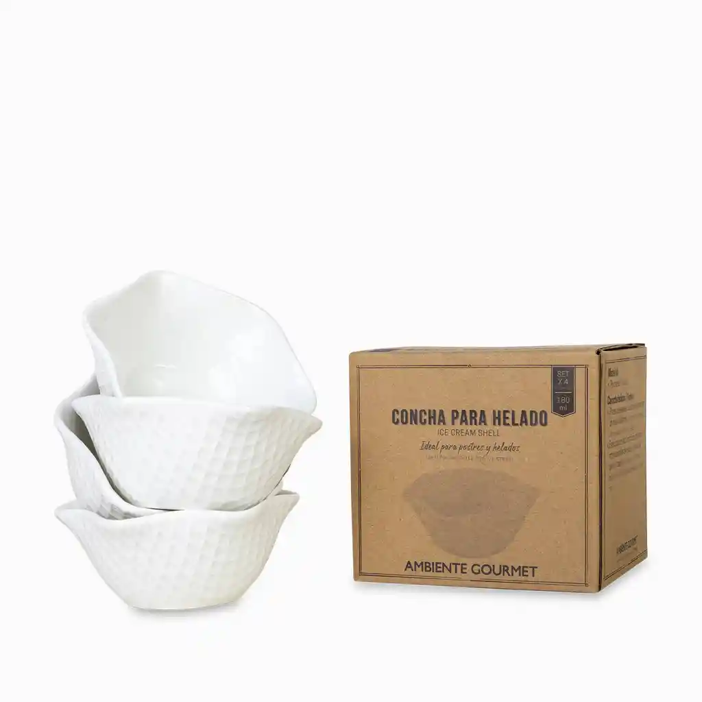 Ambiente Gourmet Set Concha Para Helados