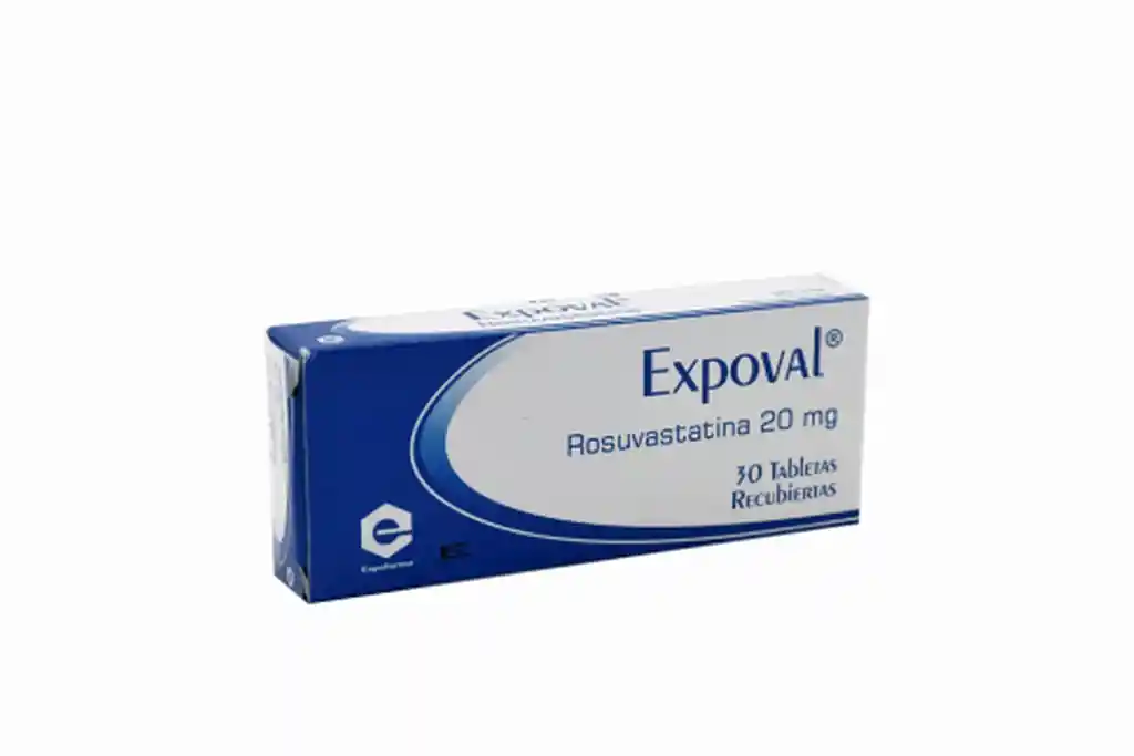 Expoval 20 Mg Caja Con 30 Tabletas Rx
