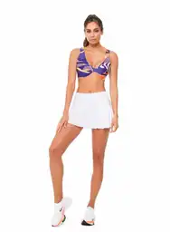 Falda Short S-blanco