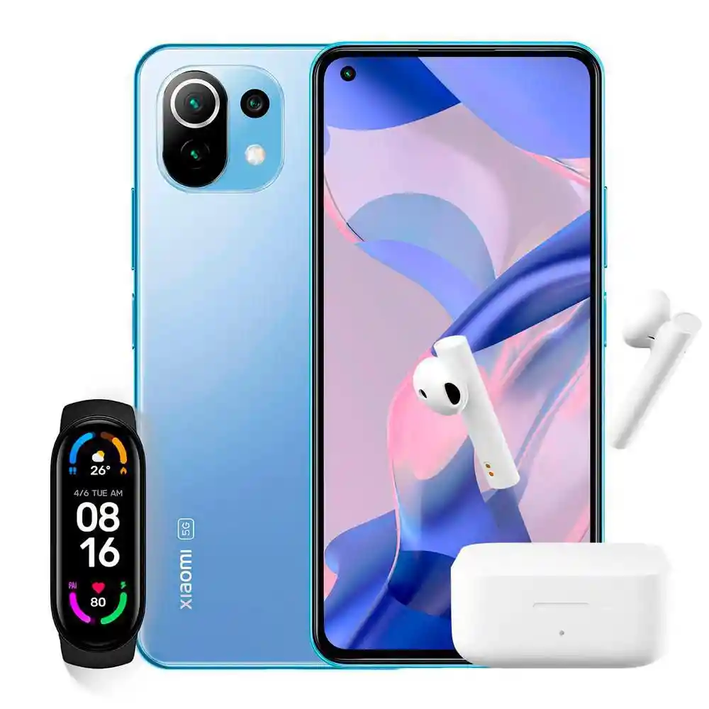 Xiaomi Celular 11 Lite Ne 128Gb Azul+bundle