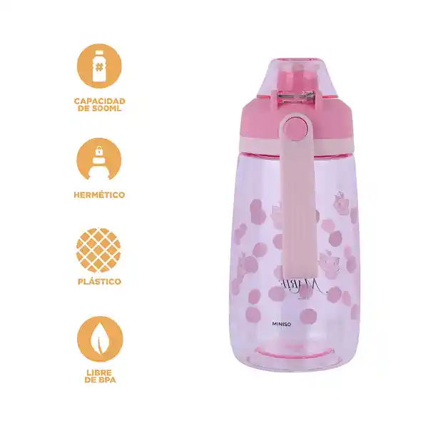 Vaso Plástico de Silicona Serie Disney Marie 500 mL Miniso
