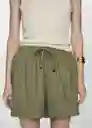 Short Bogota Khaki Talla Xs Mujer Mango