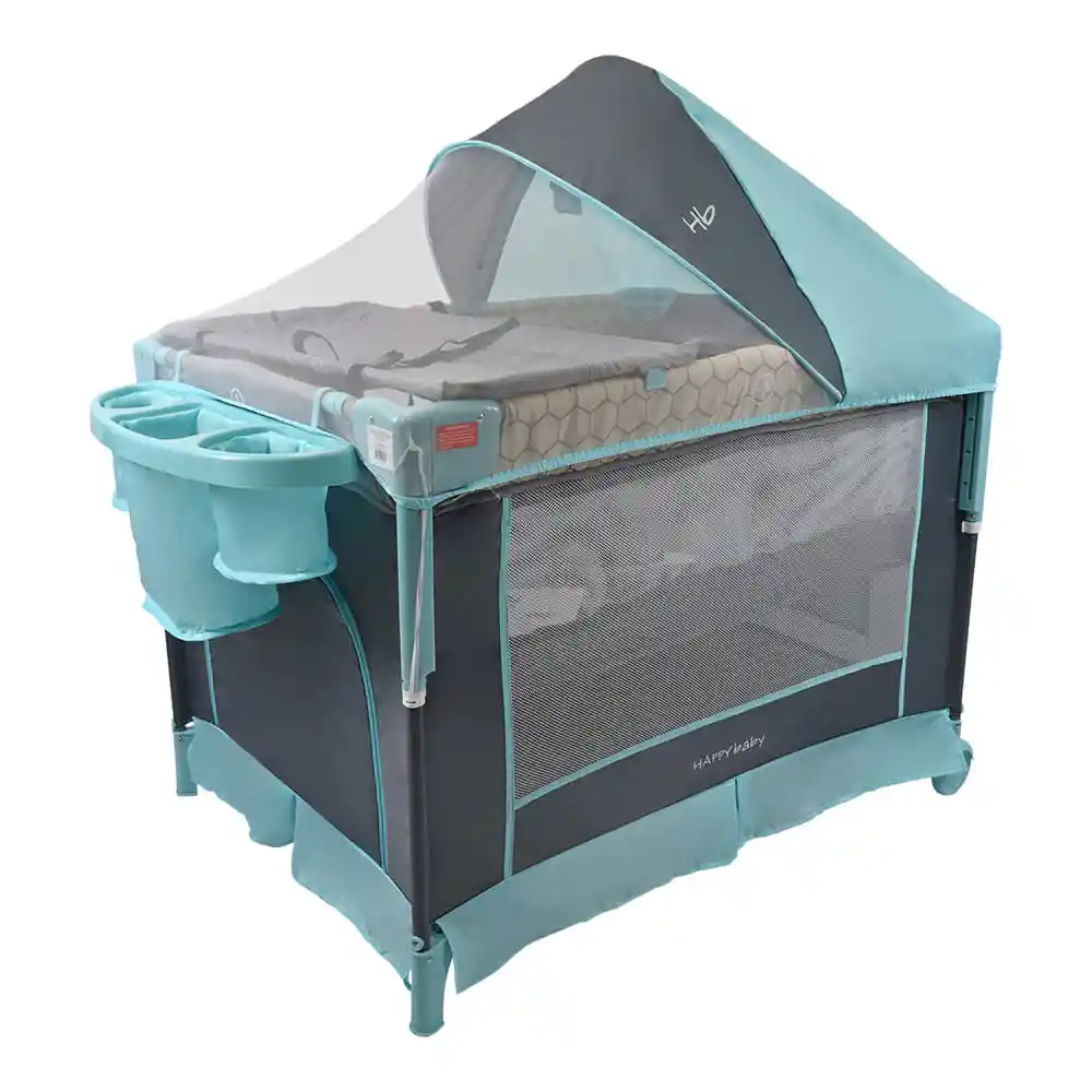 Corral Cuna Colecho Bebé Silver Celestee Happy Baby