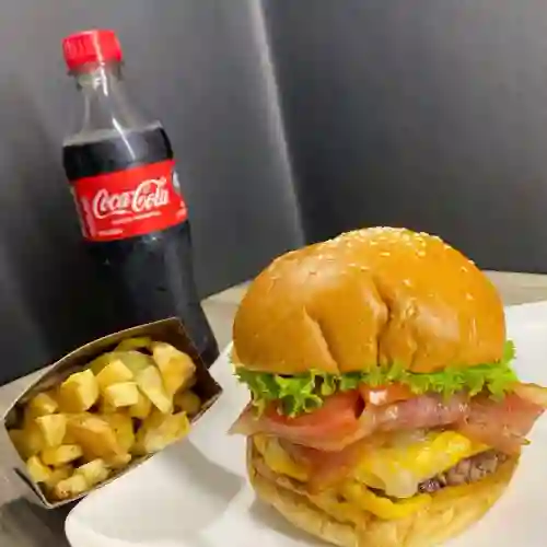 Combo Hamburguesa Tocineta Ahumada