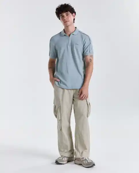Polo Hombre Gris Talla L 809G009_GRI154704 Americanino