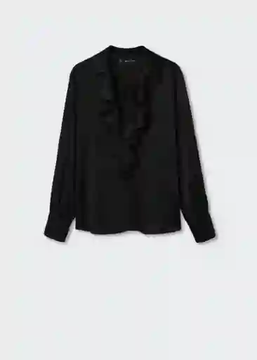 Blusa Bibiana Negro Talla M Mujer Mango