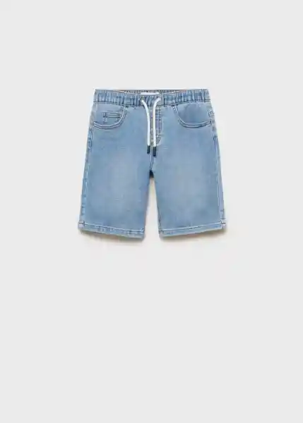 Bermuda Comfy Tejano Medio Talla 06 Niños Mango