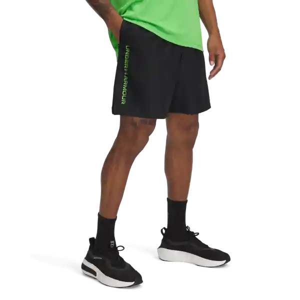 Under Armour Short Pantaloneta Tech Woven Wordmark Negro LG