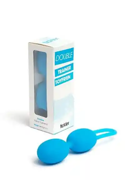 Tickler Bolas Vaginales Trainer Double Blue