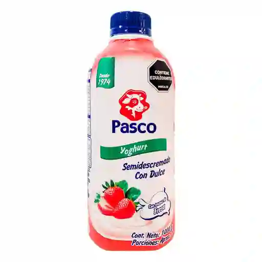 Yogurt Pasco Semidescremado Dulce Trozos Fr (1000 Gr)